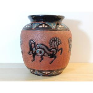 Glazed Terracotta Vase