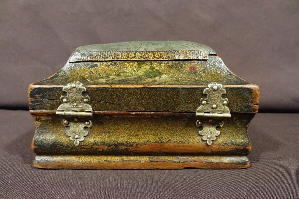 Lacquered And Gold Pin Box. Early 18th Century-photo-4