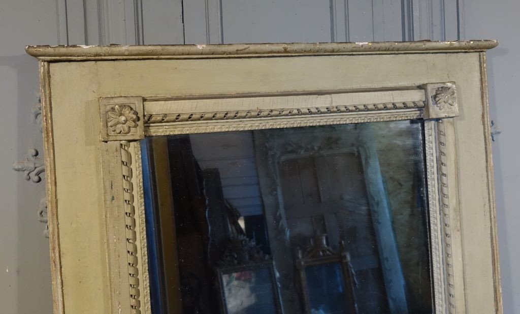 Miroir De Cheminée d'époque Louis XVI-photo-2