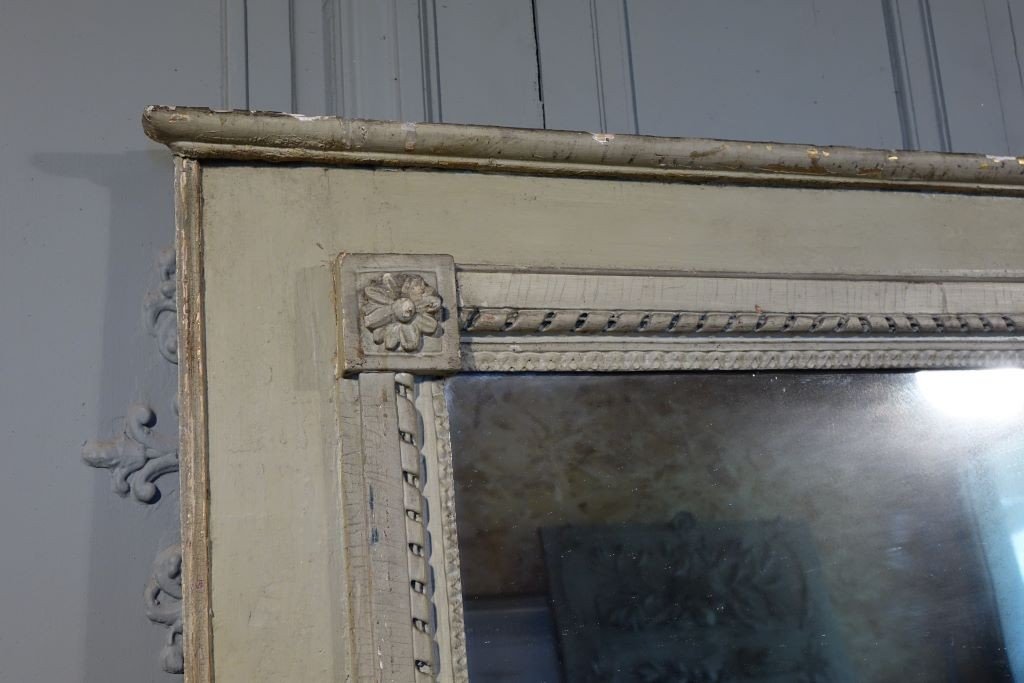 Miroir De Cheminée d'époque Louis XVI-photo-4
