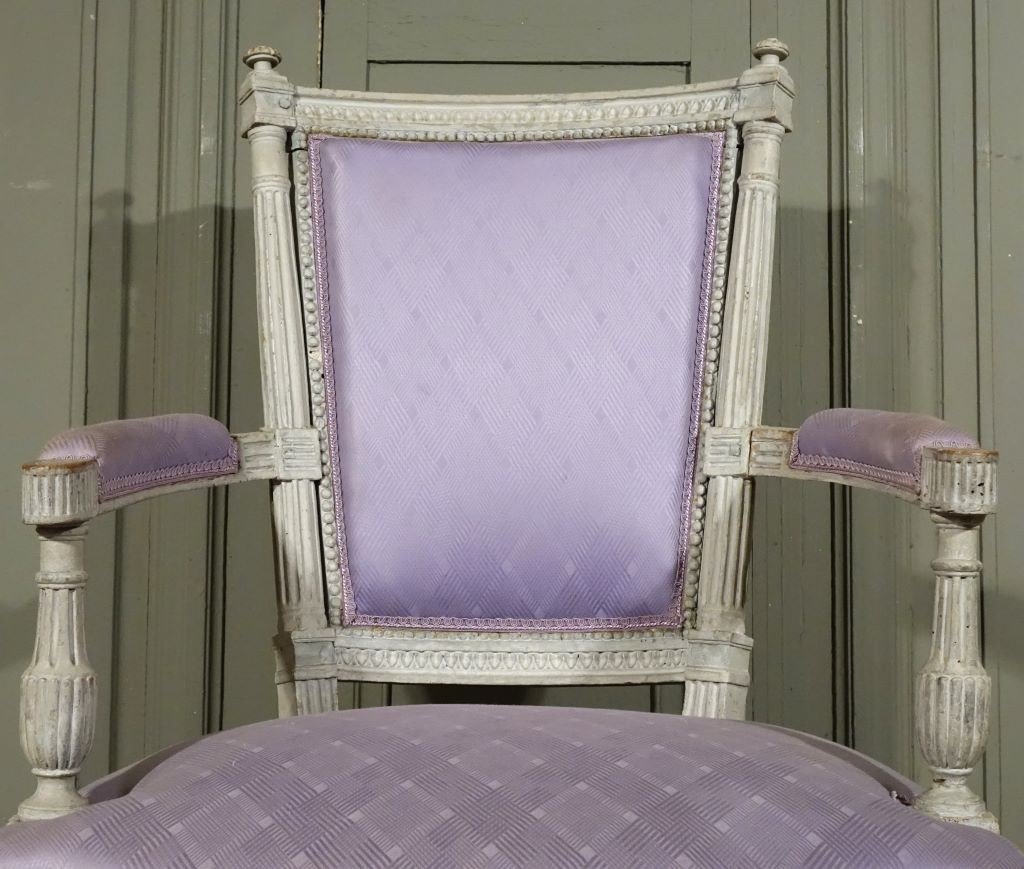 Fauteuil d'époque Louis XVI Dlg De G. Jacob-photo-3