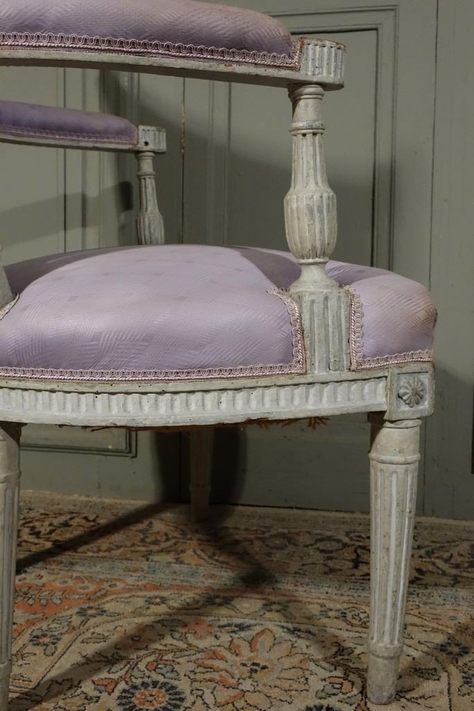 Fauteuil d'époque Louis XVI Dlg De G. Jacob-photo-6