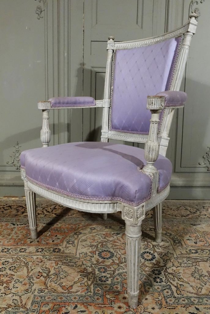 Fauteuil d'époque Louis XVI Dlg De G. Jacob