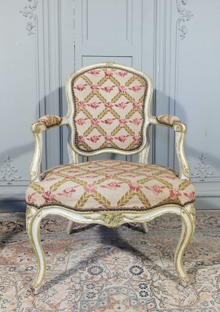 Pair Of Louis XV Period Armchairs-photo-2