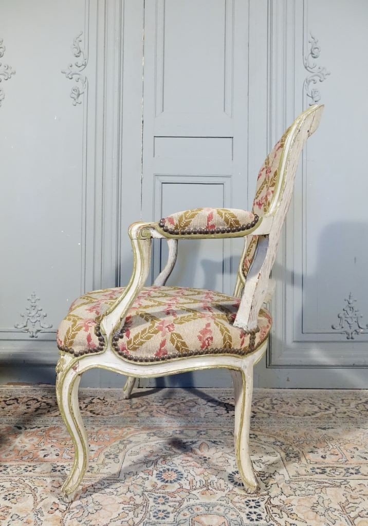 Pair Of Louis XV Period Armchairs-photo-1