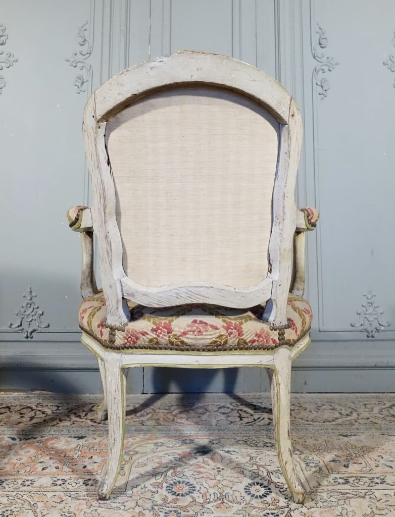 Pair Of Louis XV Period Armchairs-photo-3