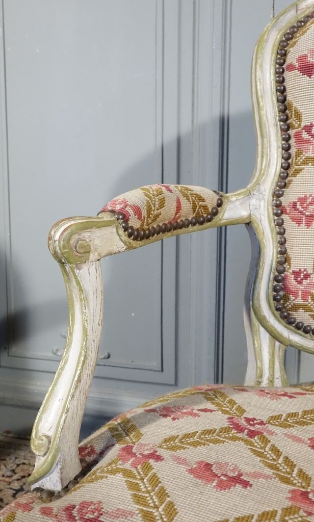 Pair Of Louis XV Period Armchairs-photo-5