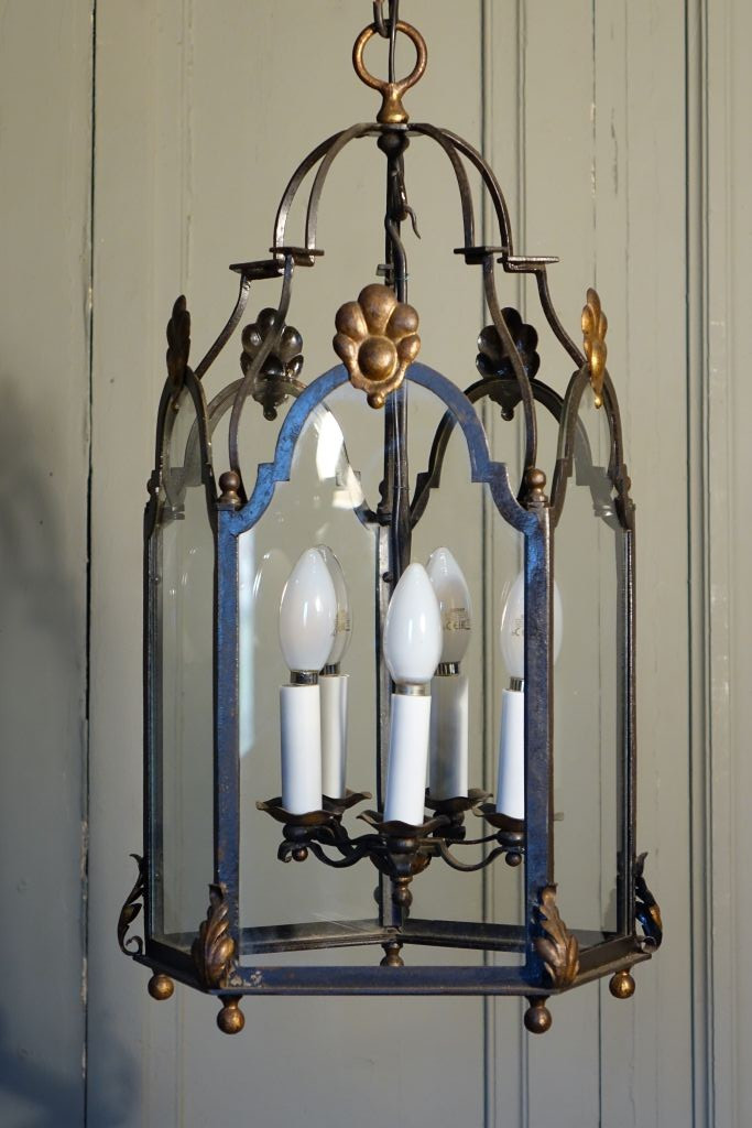 Louis XIV Style Wrought Iron Vestibule Lantern