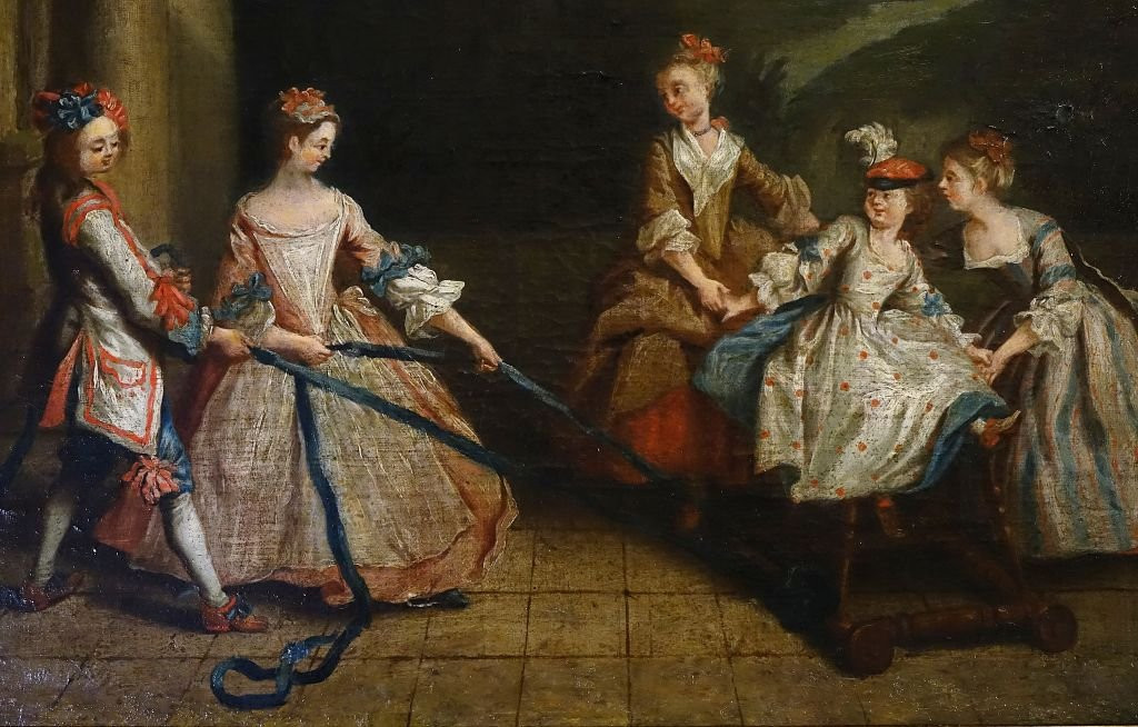 Large Oil On Canvas, 18th Century, Follower Of Jf Nollekens-photo-3