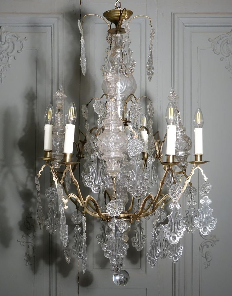 Large Church Cage Chandelier, Early 19th Century-photo-3
