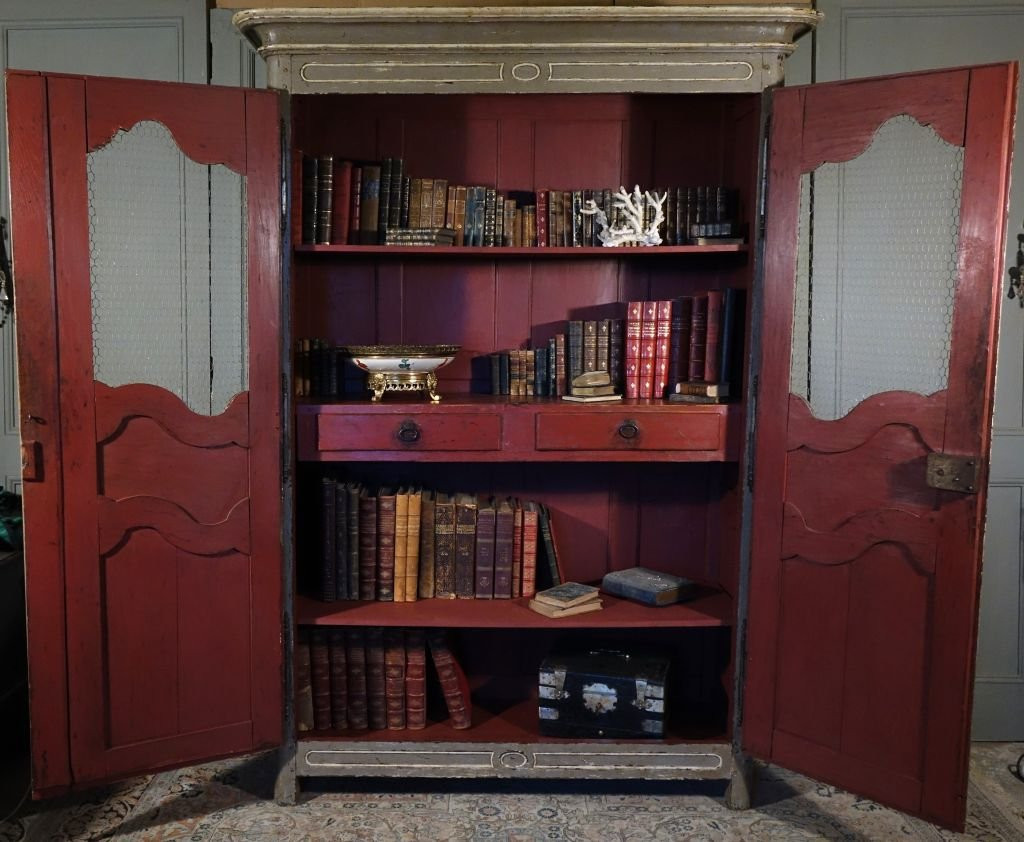 Bibliothèque d'époque Régence / Louis XV-photo-2