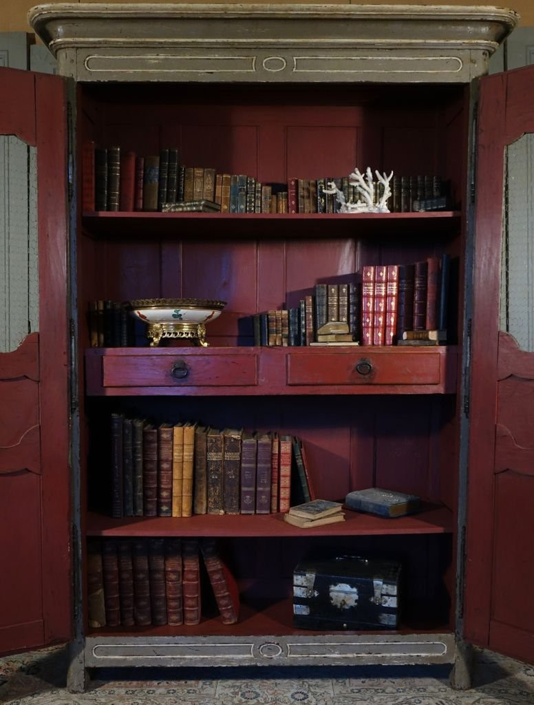 Bibliothèque d'époque Régence / Louis XV-photo-3