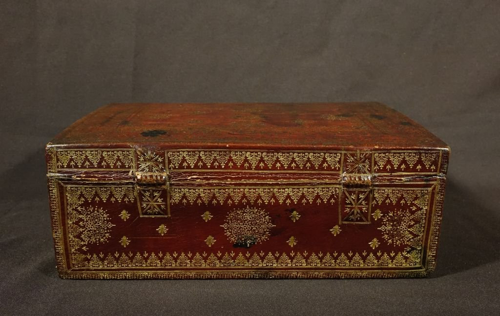 Coffret à courrier avec secret d'époque Louis XIV-photo-2