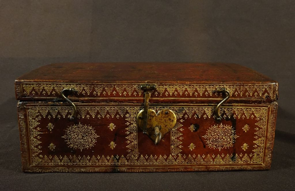 Coffret à courrier avec secret d'époque Louis XIV