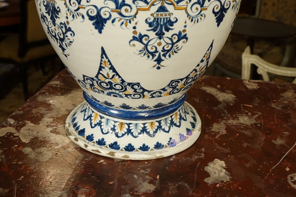 Large Lille Earthenware Apothecary Jar-photo-1