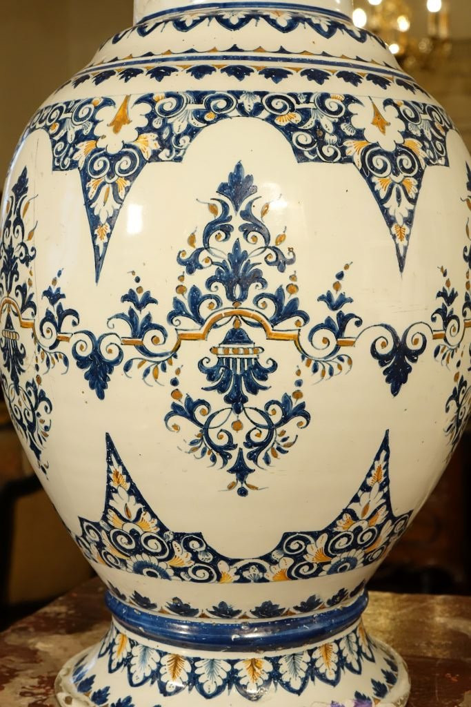 Large Lille Earthenware Apothecary Jar-photo-2