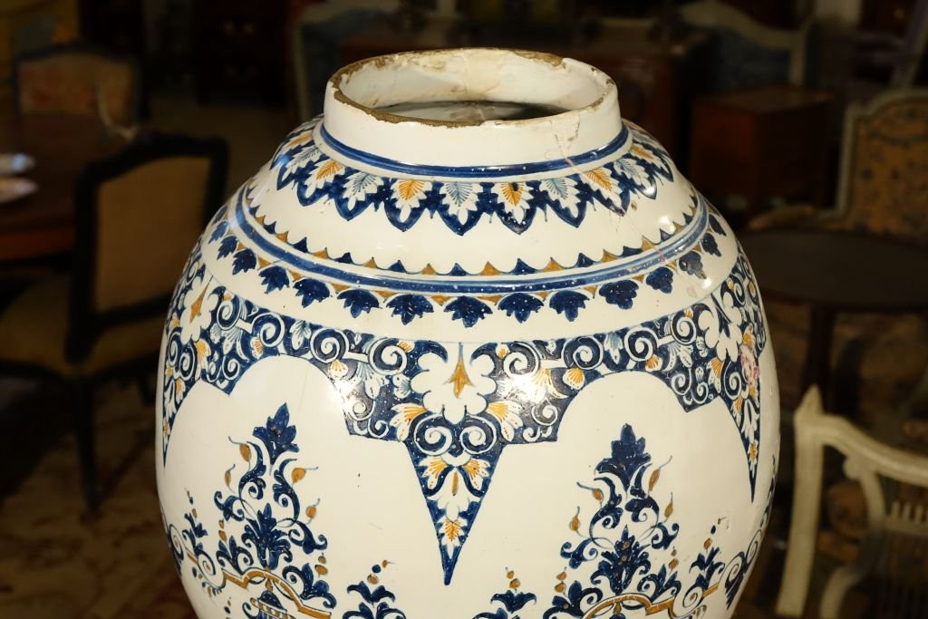 Large Lille Earthenware Apothecary Jar-photo-4