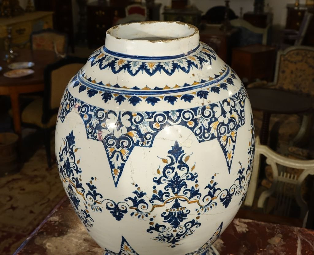 Large Lille Earthenware Apothecary Jar-photo-5