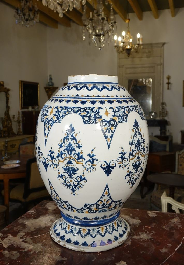 Large Lille Earthenware Apothecary Jar