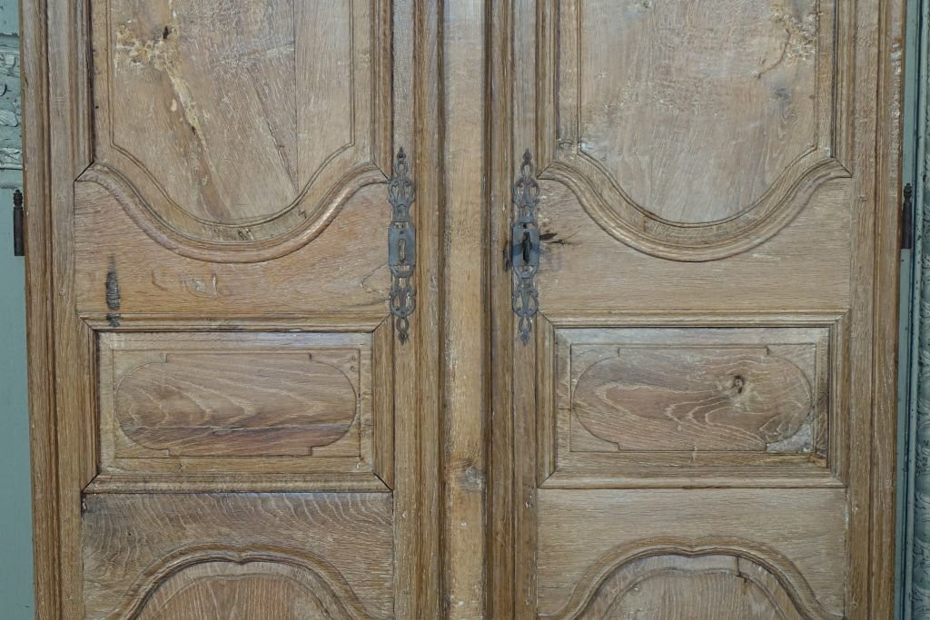 Oak Cupboard Doors Louis XIV Period-photo-4