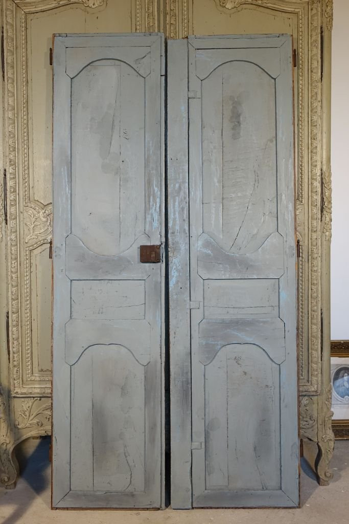 Oak Cupboard Doors Louis XIV Period-photo-5