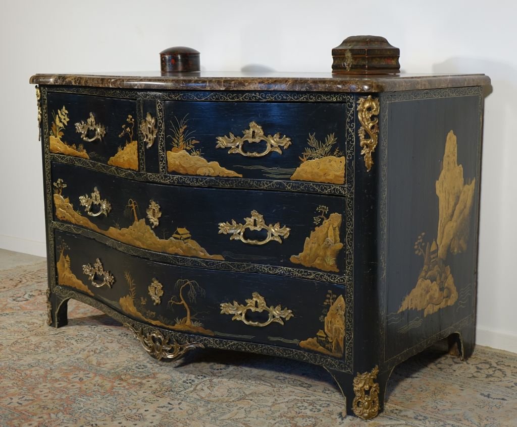 Commode en vernis martin estampillée M.CRIARD-photo-2