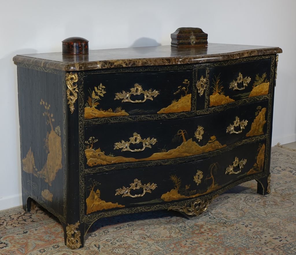 Commode en vernis martin estampillée M.CRIARD-photo-3