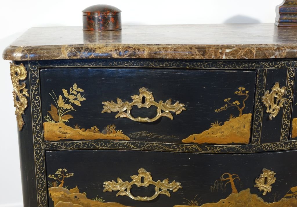Commode en vernis martin estampillée M.CRIARD-photo-4