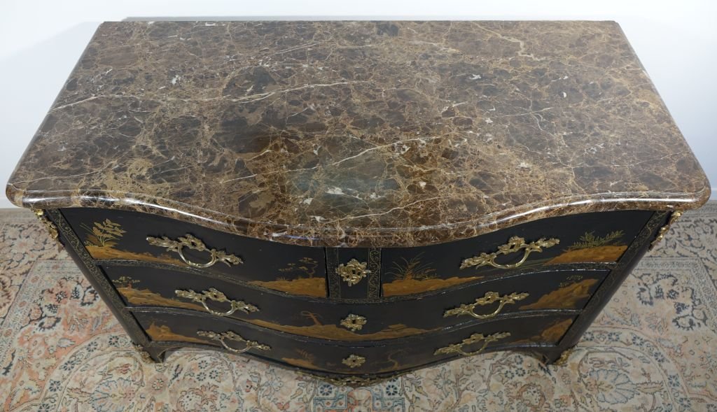 Commode en vernis martin estampillée M.CRIARD-photo-6