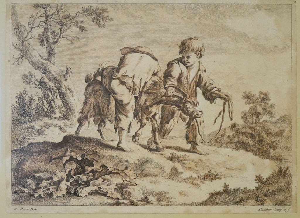 Engraving After J.h. Roos, Late 18th Century-photo-2