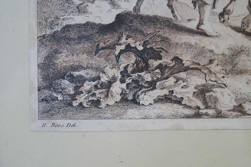 Engraving After J.h. Roos, Late 18th Century-photo-1