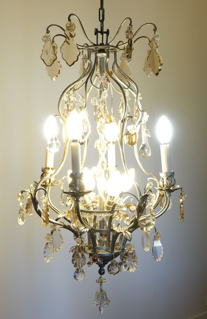 Lustre en fer forgé aux fruits dlg de BAGUES-photo-2
