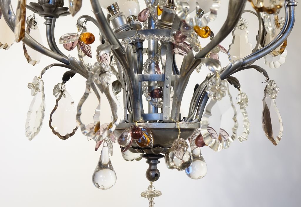 Lustre en fer forgé aux fruits dlg de BAGUES-photo-6