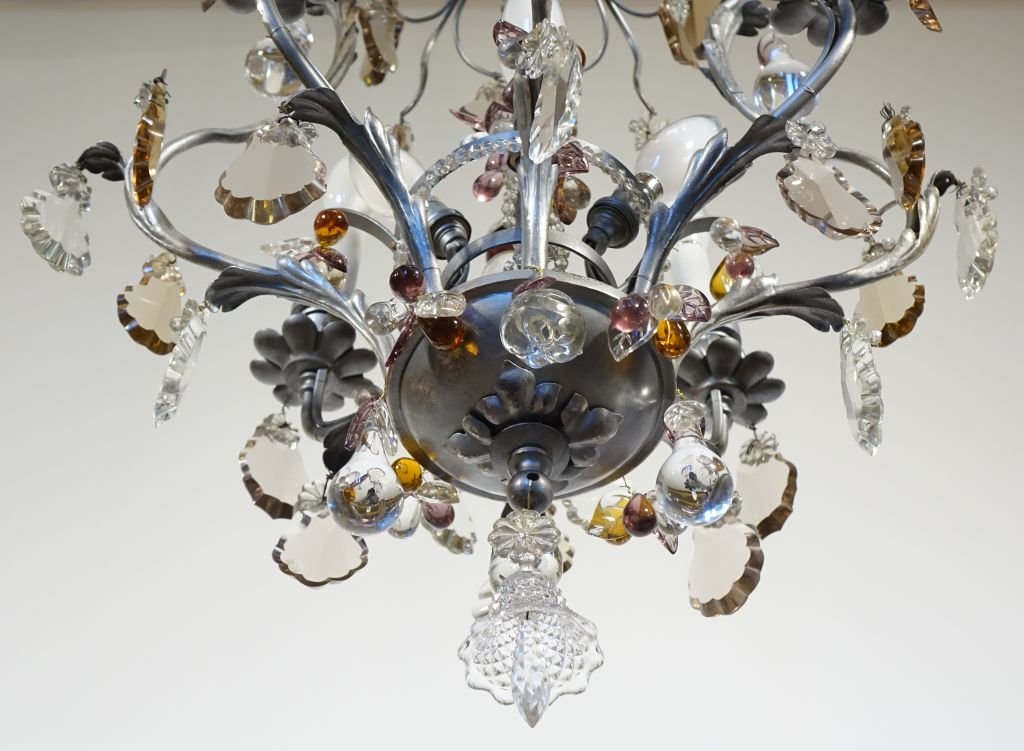 Lustre en fer forgé aux fruits dlg de BAGUES-photo-7