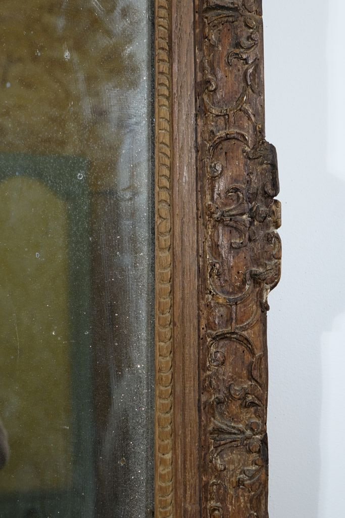 Regency-era Oak Mirror-photo-4