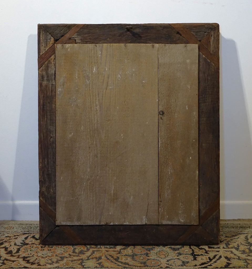Regency-era Oak Mirror-photo-5