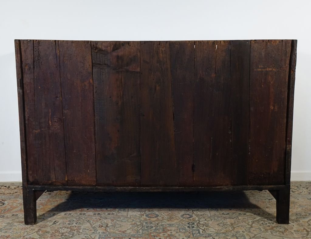 Commode en marqueterie d'époque Régence-photo-8