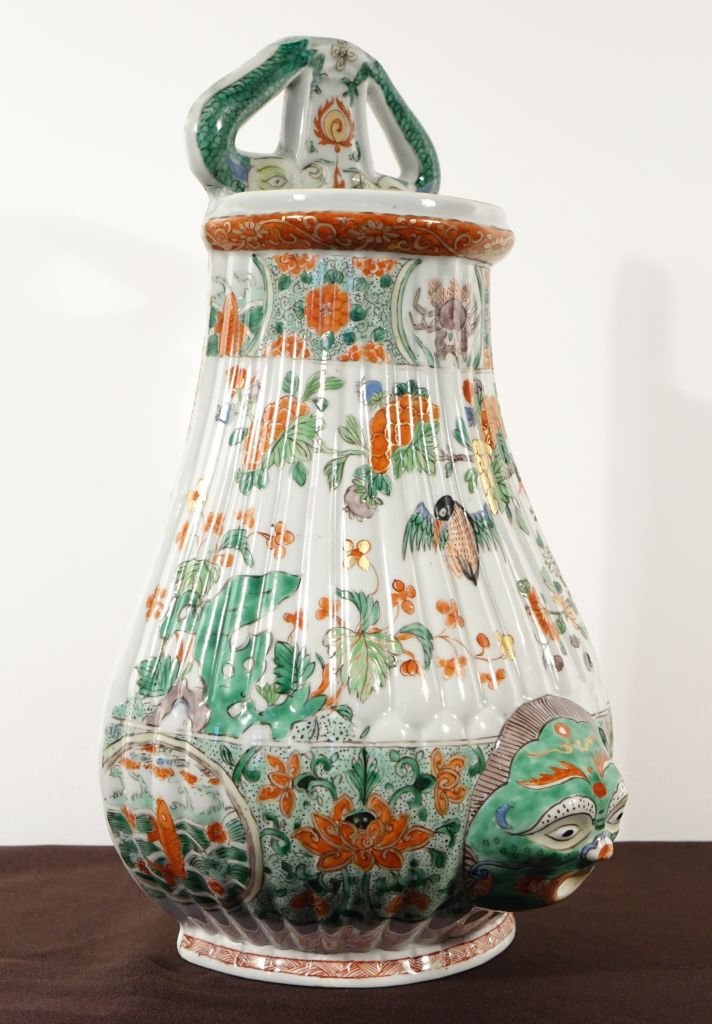 Fontaine en porcelaine Chine - famille verte-photo-2