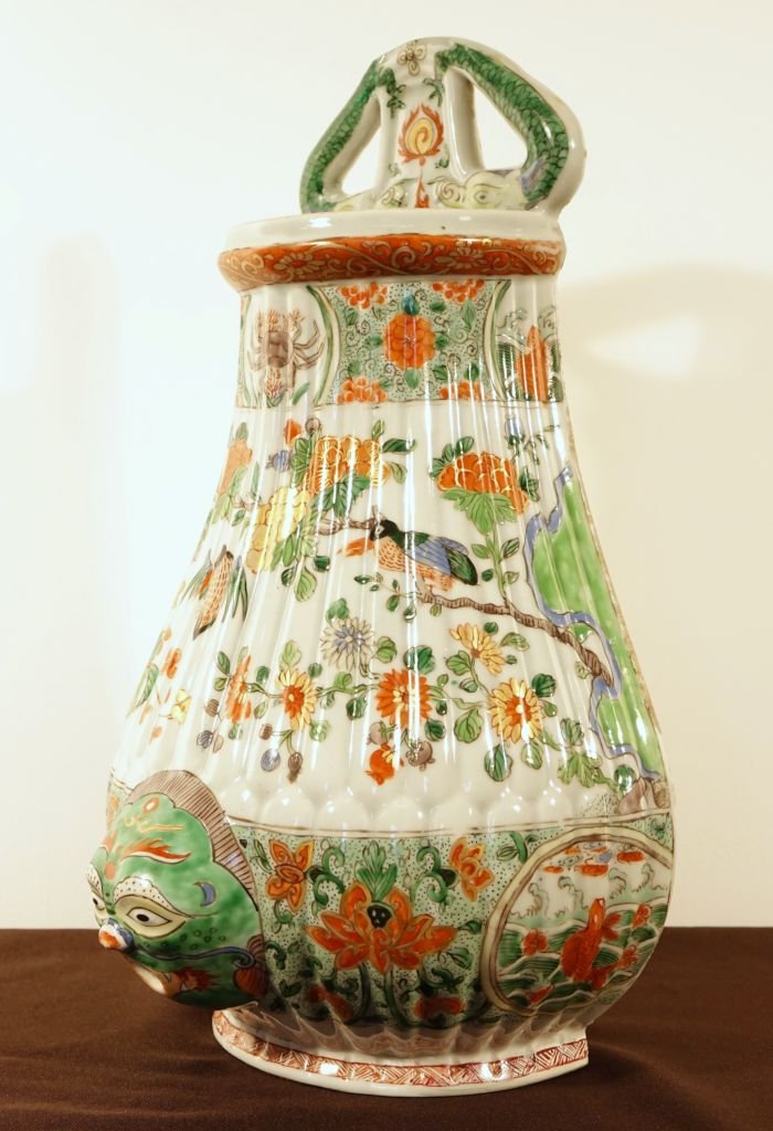 Fontaine en porcelaine Chine - famille verte-photo-3