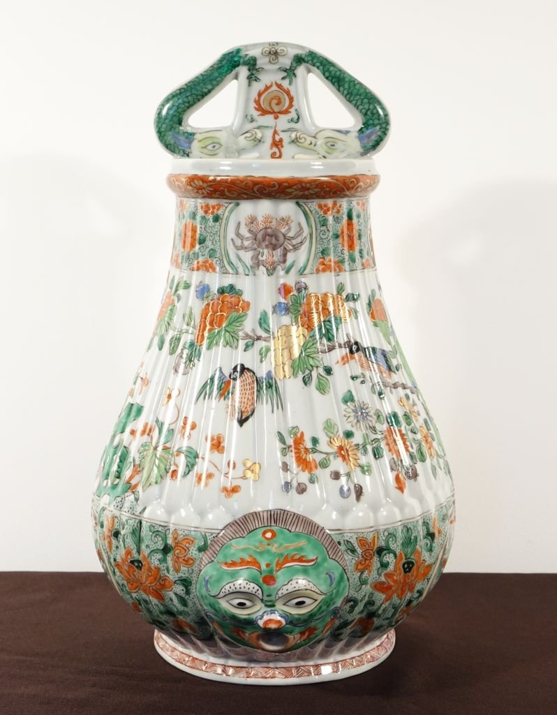 Fontaine en porcelaine Chine - famille verte