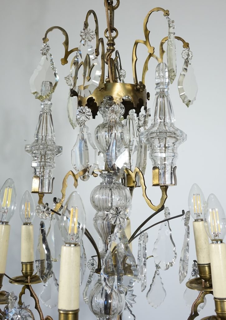 Late 18th-century Gilded Bronze Chandelier-photo-3