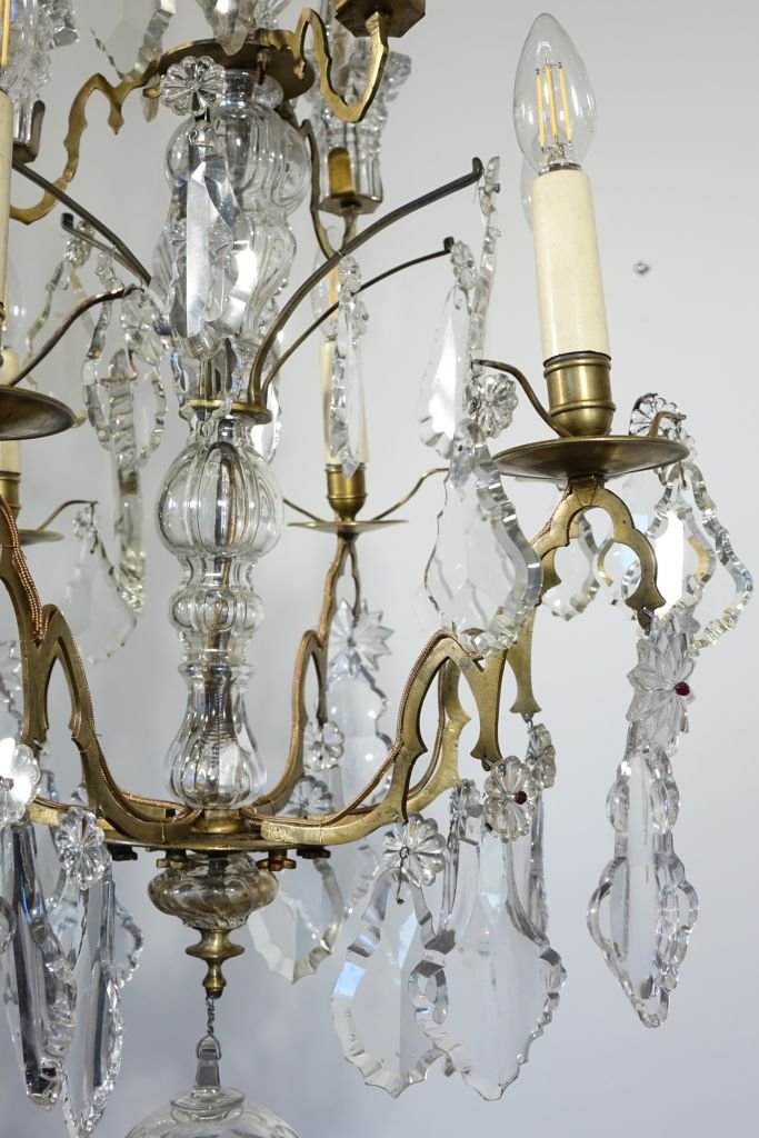 Late 18th-century Gilded Bronze Chandelier-photo-4