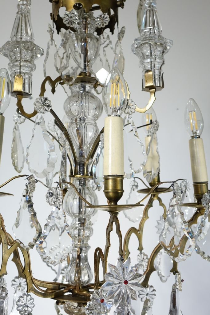 Late 18th-century Gilded Bronze Chandelier-photo-6