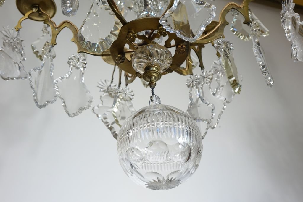 Late 18th-century Gilded Bronze Chandelier-photo-7