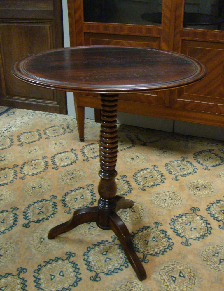 Pedestal Table Louis Philippe Rosewood Massif