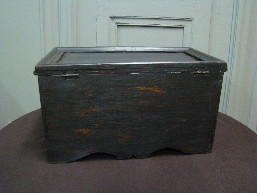 Wooden Box Popular Art. 19th Century-photo-4