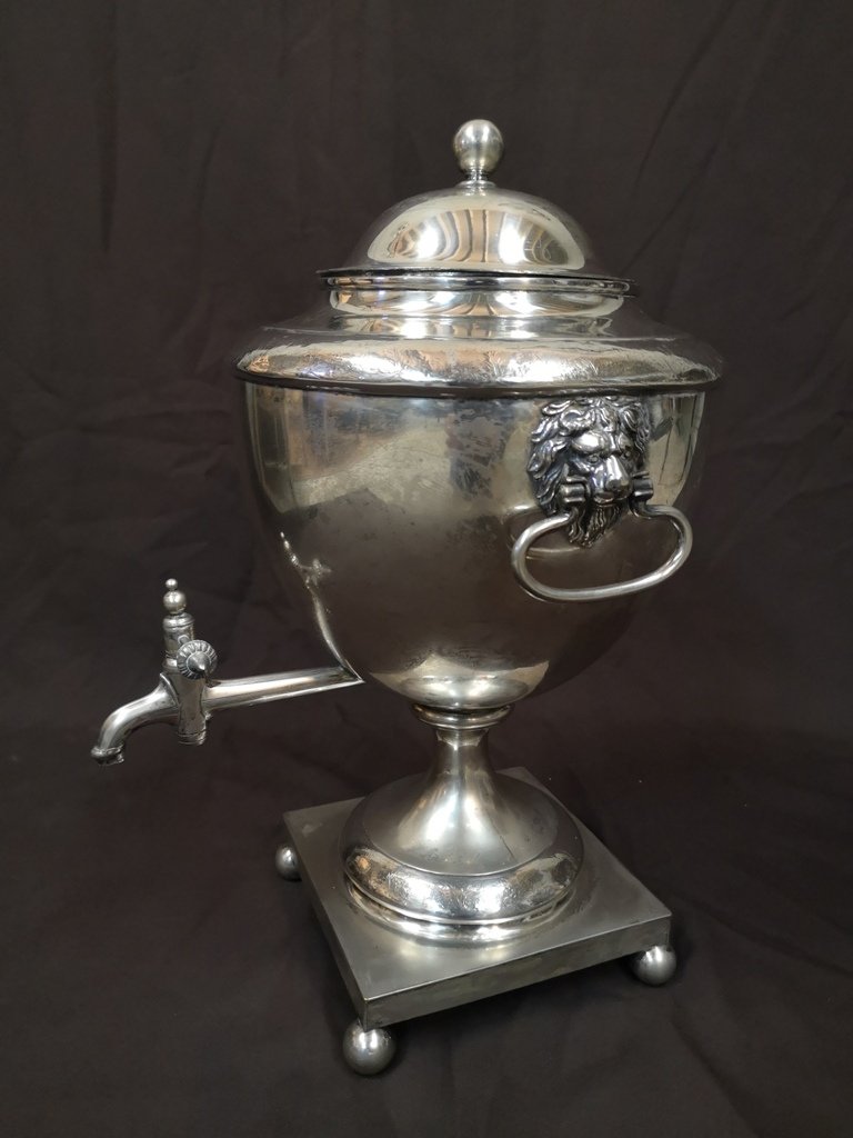 Samovar Silver Metal Period First Empire-photo-3