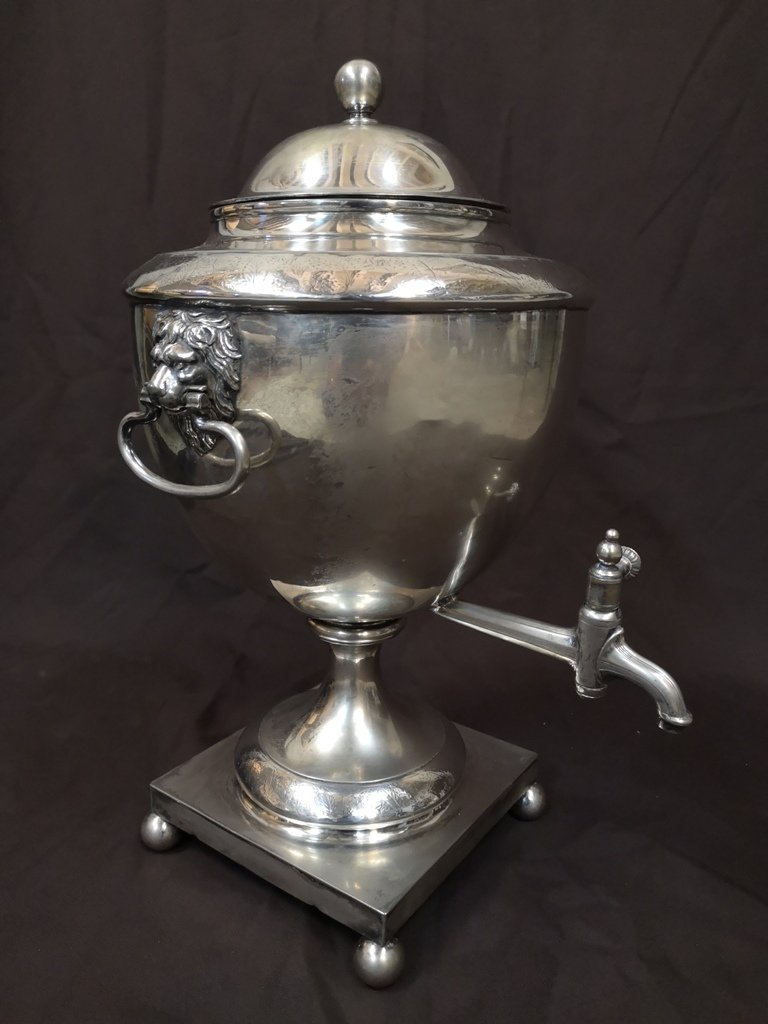 Samovar Silver Metal Period First Empire-photo-4