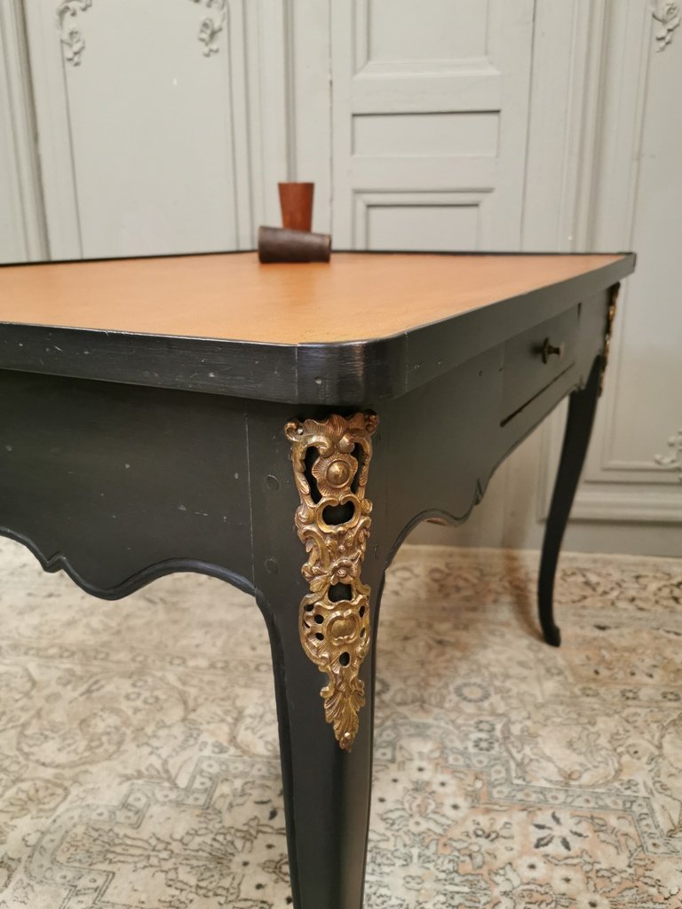 Black Lacquered Louis XV Table. Middle Eighteenth Period-photo-2