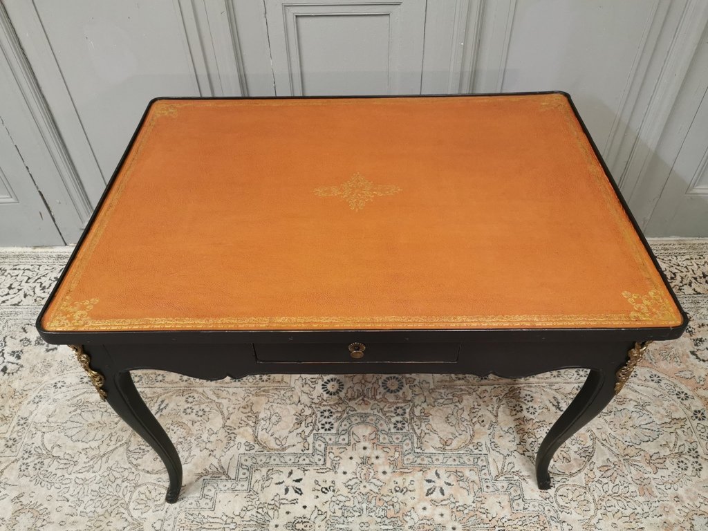 Black Lacquered Louis XV Table. Middle Eighteenth Period-photo-3